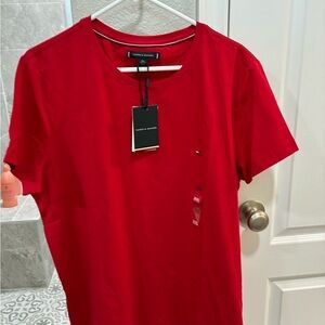 Tommy Hilfiger Men's Bold Red Short Sleeve Tee